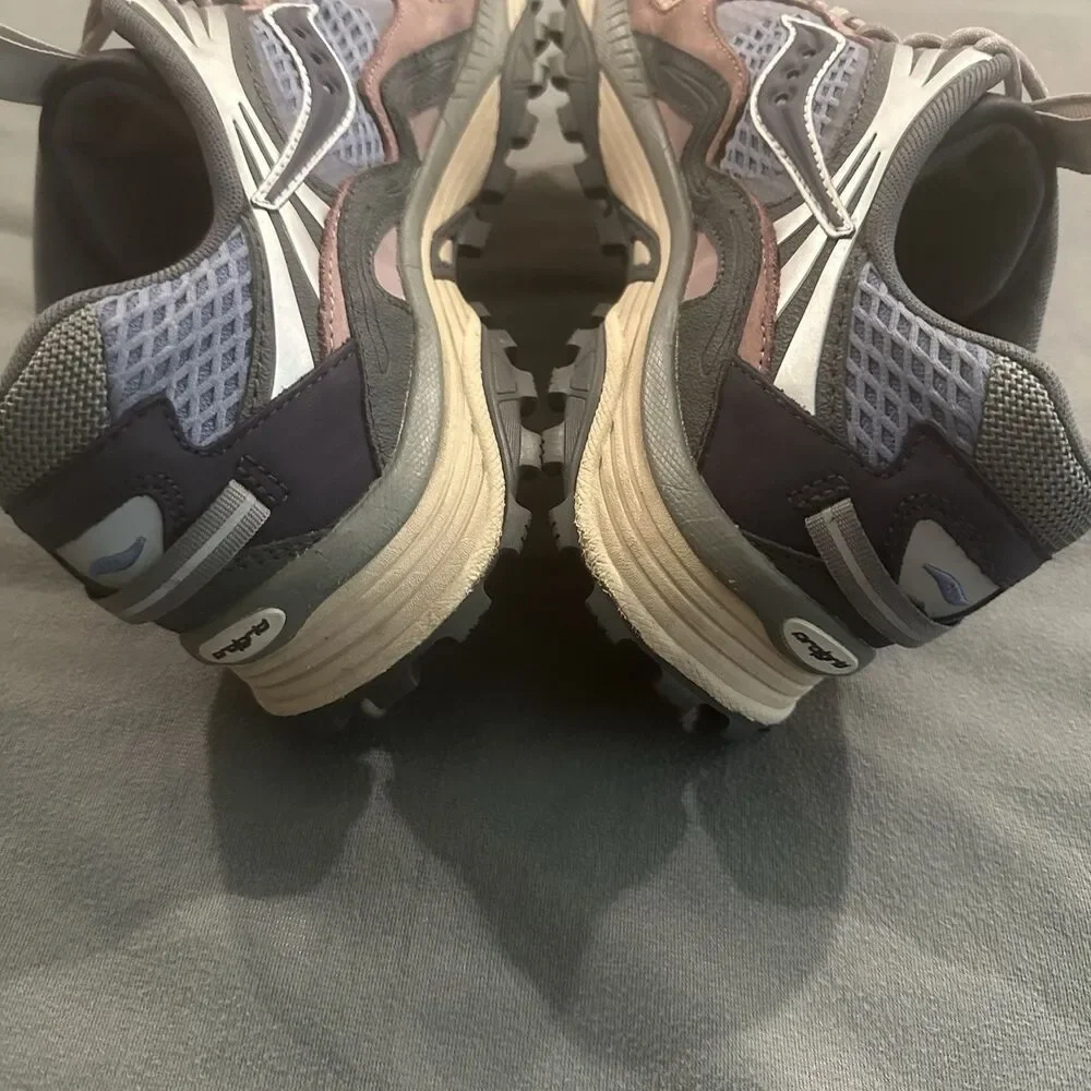 Saucony Grid Aura X Sneakers Mens 12 Blue Mulch S70902-1 Running Hiking Chunky
